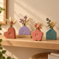 Vasetti decorativi minimal fatti a mano – 4 forme disponibili
